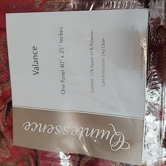 Quintessence Valance 1 Panel 40" x 25" Renaissance #2 of 7 - Picture 2 of 11